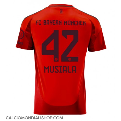 Maglie da calcio Bayern Munich Jamal Musiala #42 Prima Maglia 2024-25 Manica Corta